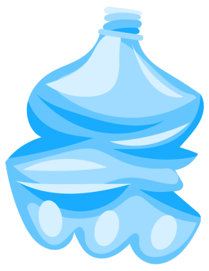 Farklı plastik şişeler sıkıştırılır ve geri dönüşüme hazırlanır. Atık ayıklamanın önemini gösterir..