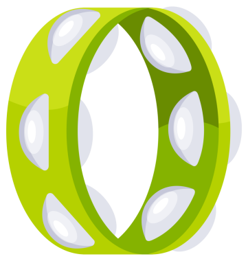 Farklı pozisyonlarda uzanan renkli tef seti, geleneksel etnik perküsyon enstrümanları, düz müzik aletleri.