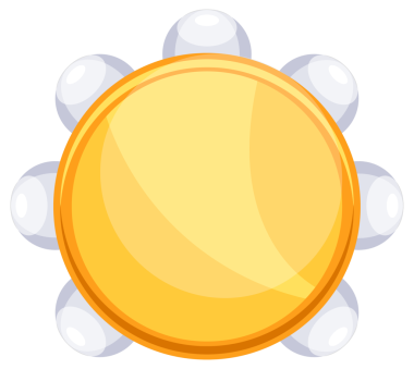 Farklı pozisyonlarda uzanan renkli tef seti, geleneksel etnik perküsyon enstrümanları, düz müzik aletleri.