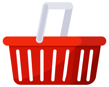 Perakende kullanımı için çeşitli açılardan sergilenen kırmızı alışveriş sepetleri, süpermarketler veya bakkallar için idealdir. Kolay tanımlama ve tüketici cazibesi için canlı renk.