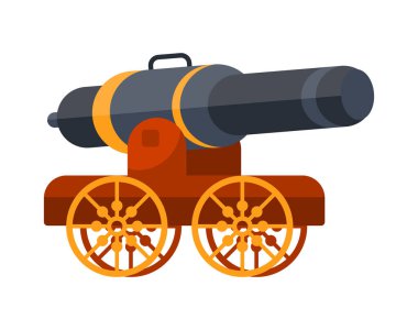 Antik topçu parçası, geçmişten gelen güçlü bir savaş silahı, tarihi askeri teknoloji sergiliyor.