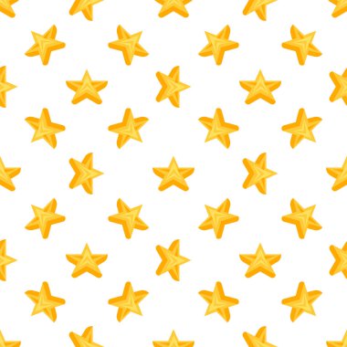Beyaz zemin üzerinde dönen beş yıldızın basit, pürüzsüz deseni, arka plan, doku, tekstil, ambalaj kağıdı ve diğer tasarım projeleri için idealdir.