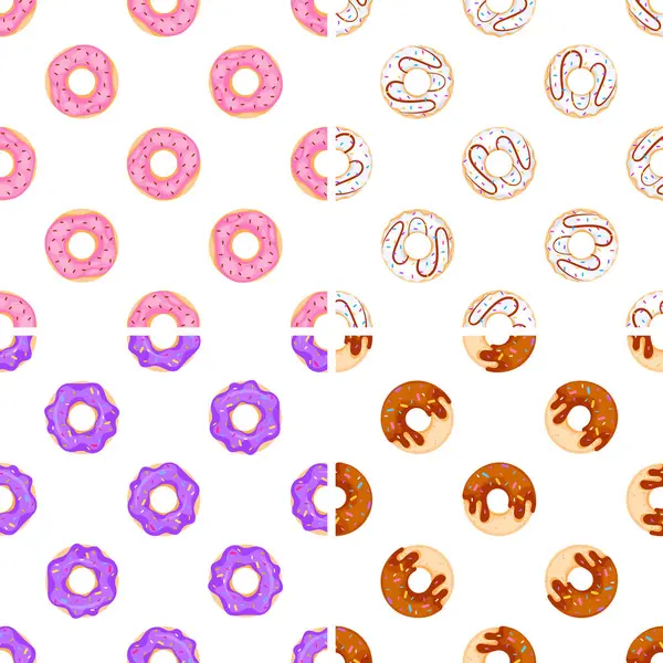 Renkli çöreklerle kusursuz desenler çeşitli krema ve şekerlerle, tatlı ve lezzetli bir tasarım yaratıyor.