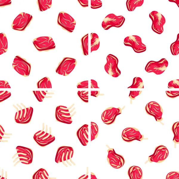 Kusursuz desenli kuzu ve sığır eti kesimleri kasaplar, restoranlar ve yemek tasarımları için ideal.