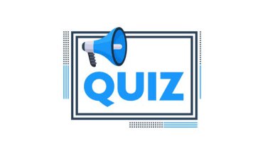 Megafon simgesi ile animasyon sınav duyurusu, eğitim videoları, sunumlar ve çevrimiçi kurslar için ideal