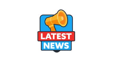 Bir megafon ve son haberler içeren animasyon logosu beyaz ve yeşil ekran arkaplanlarında sunuluyor.