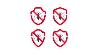 Sivrisinek kovucu kalkan, beyaz ve yeşil ekran arka planlarında izole edilmiş böceklerden korur.