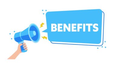 Animasyon el ele tutuşması konuşma baloncuğu ile megafon, pazarlama ve reklam videoları için mükemmel