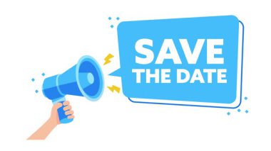 Tarih konuşma balonunu beyaz ve yeşil ekran arkaplanına kaydet