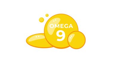 Balık yağı takviyeli yumuşaklar. Omega 3, 6, 9. Beyaz ve yeşil ekran arka planlarında izole edilmiş.