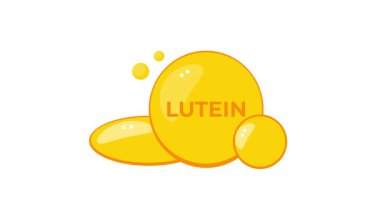 Lutein molekülü farklı yakınlaştırma seviyelerinde ve farklı arkaplanlarda dönüyor