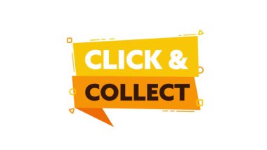 Metin tıklama ile canlandırılmış pankart beyaz ve krom anahtar arka planda gösterilir ve toplanır