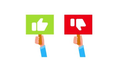 Çizgi filmlerdeki eller farklı arka planlarda benzer ve sevilmeyen semboller taşıyorlar.