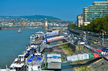 Budapeşte 'nin havadan görünüşü, hungary.