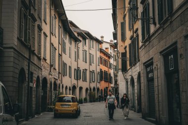 Bergamo Caddesi, Lombardy, İtalya. 