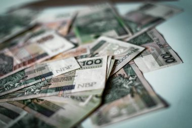          Polonya banknotları. Finansal planlar yapmak.                       