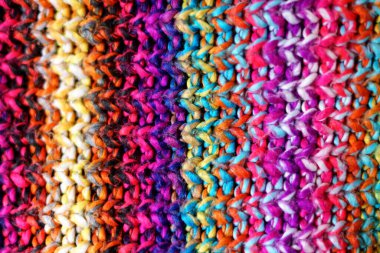 Arkaplan olarak renkli yün. 