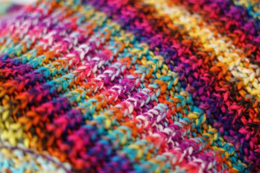 Arkaplan olarak renkli yün. 