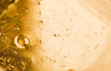 kabarcıkları ile sarı arka plan.