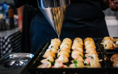 Japon toplarını deniz ürünleriyle hazırlıyorum.. 