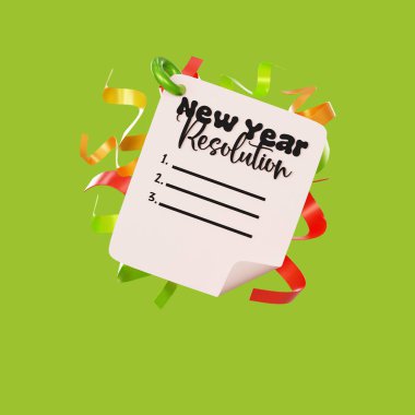 Yeni Yıl çözünürlük kavramı, yeni yılda sunulacak yapılacaklar listesi kavramı
