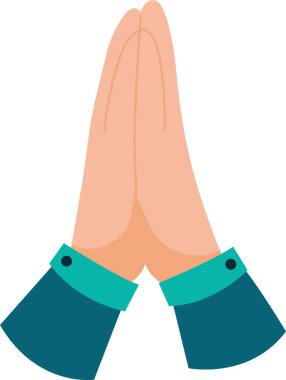 Görüntü, bir duayı temsil eden el hareketidir.