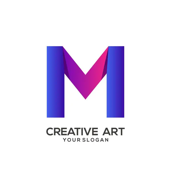 Letter Logo Colorful Gradient Design — Stock Vector