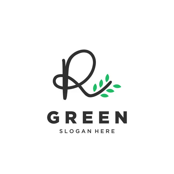 R logosu marka tasarımı renkli gradyan