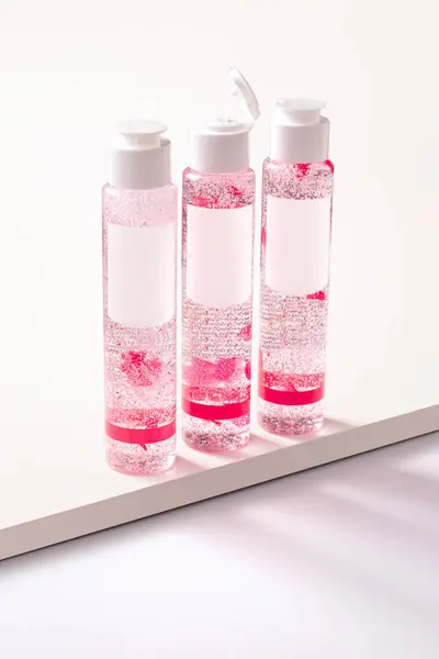 Cosmetic Products Bottles Studio Shot — Stock Photo, Image