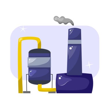 Fabrika ikonu Vektör Sanayi Binası 