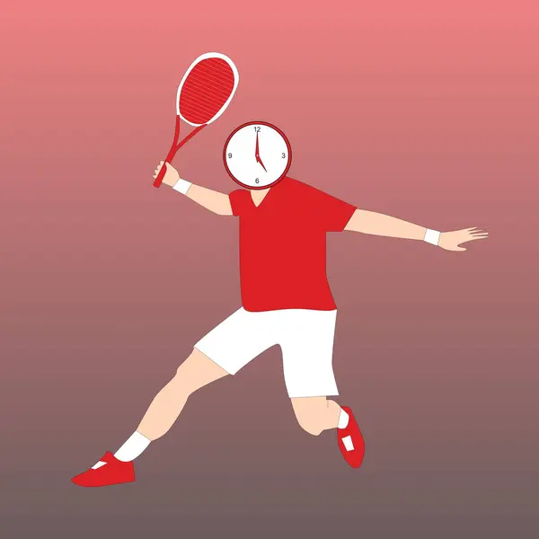 Bir adamı tenis oynamaya zorladım.