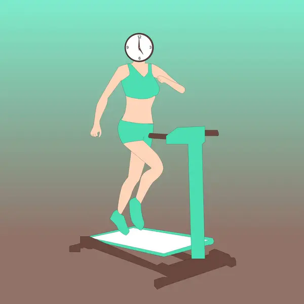 Spor salonuna gidecek bir kadın karakter yarattım.