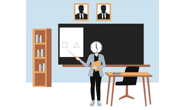 Sınıfta bir erkek öğretmen karakteri yarattım.