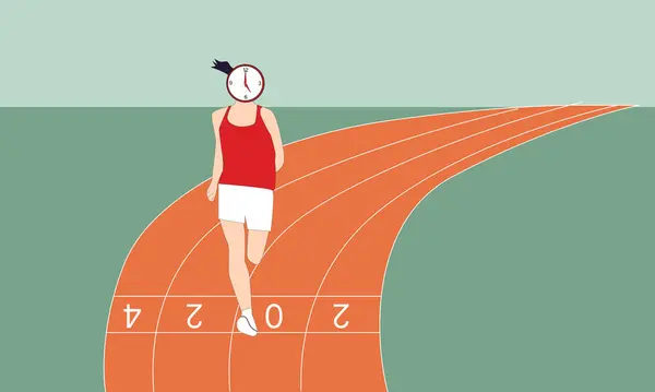 Koşu yarışması düzenleyen bir kadın karakter yarattım.