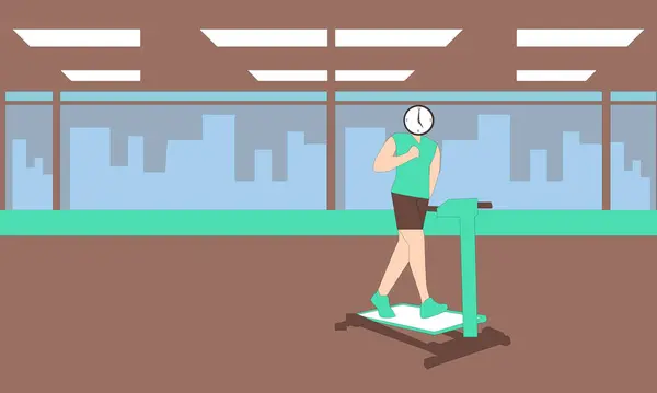 Spor salonunda egzersiz yapan bir erkek karakter yarattım..