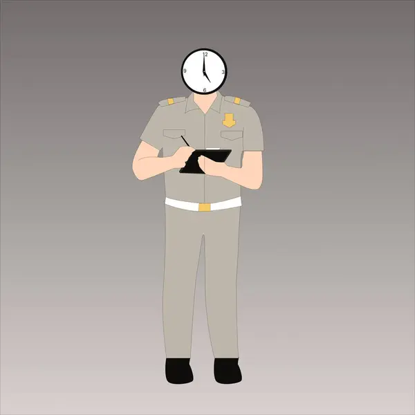 Yazan bir polis karakteri yarattım.