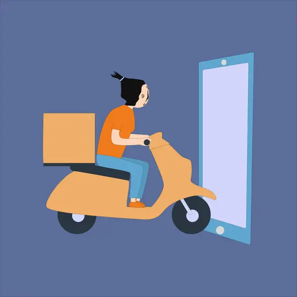 Mal getiren bir kadın kurye karakteri yarattım.