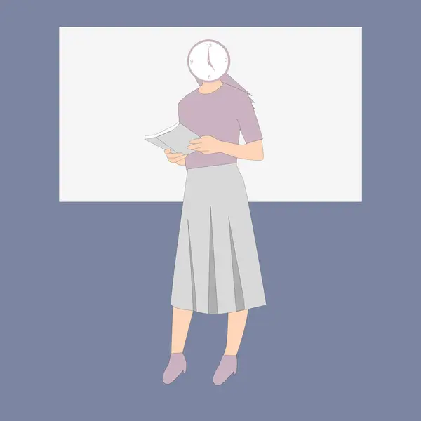 Bir öğretmen karakteri yarattım.