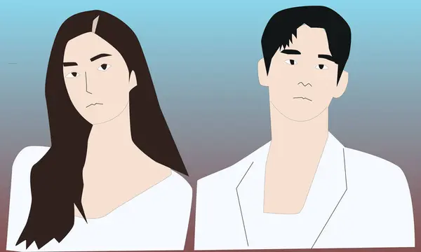 Beyaz elbiseli bir çift karakteri yarattım.