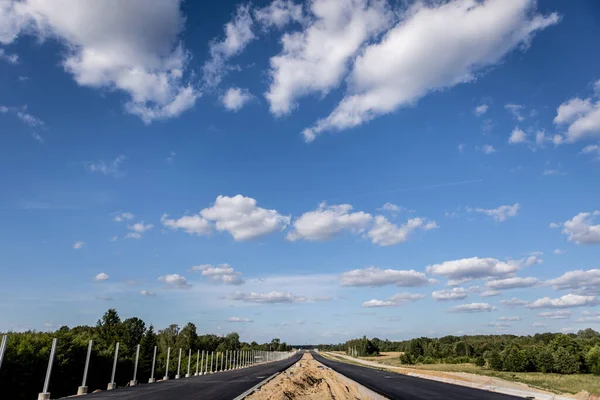 Highway construction. construction work using heavy equipment. Highways