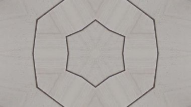 Gri tonlarda simetrik geometrik desen