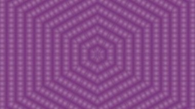 Mor rengin çeşitli tonlarında soyut bir kaleydoskopik desen. Tasarım simetriktir ve görsel bir uyum yaratır.