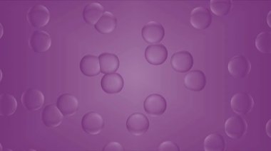 Üst üste binen daireler şeklinde soyut bir mor arkaplan. Daireler derinlik ve doku hissi yaratıyor, bu da onu görsel olarak yakınlaştırıyor. Renk ve yumuşak varyasyonlar