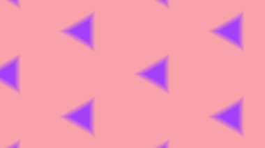 Üç köşeli bir düzende pembe ve mor renkleri gösteren simetrik dizaynlı soyut geometrik bir desen. Karmaşık detaylar ve tekrarlayan şekiller görsel olarak büyüleyici bir etki yaratır.