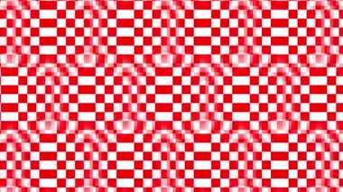 Klasik kırmızı ve beyaz dama tahtası tasarımı içeren soyut, dikişsiz desen. Geçmişler, tekstil, duvar kağıtları ve grafik tasarım projeleri için ideal. Yüksek çözünürlüklü doku.