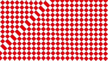 Soyut kırmızı ve beyaz elmas desenli arka plan. Kusursuz geometrik doku, grafik tasarımı, duvar kağıdı, kumaş baskısı ve dijital arkaplan için mükemmel..