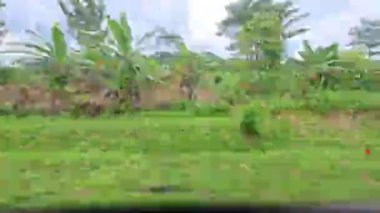 Yolculuğun zamanlaması, mavi gökyüzündeki bulutların arkaplanına karşı yoldan görülen şehri gösteriyor..