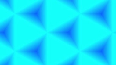 Bulanık mavi üçgenlerin yinelenen deseni geometrik ve soyut bir tasarım yaratıyor. Koyu maviden açık maviye yumuşak renk geçişleri. Modern ve görsel olarak çekici..