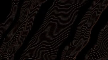 Sanatsal Dalga Çizgisi Soyut Topografi Arkaplan Deseni Grafiksel Çizimi