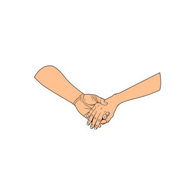 Romantik çiftler el ele tutuşuyorlar.